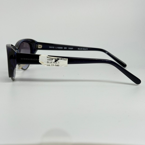 BCBGMAXAZRIA Women Cat Eye Sunglasses Blue Multi Vamp 54 13 140 21263‎ main image 4
